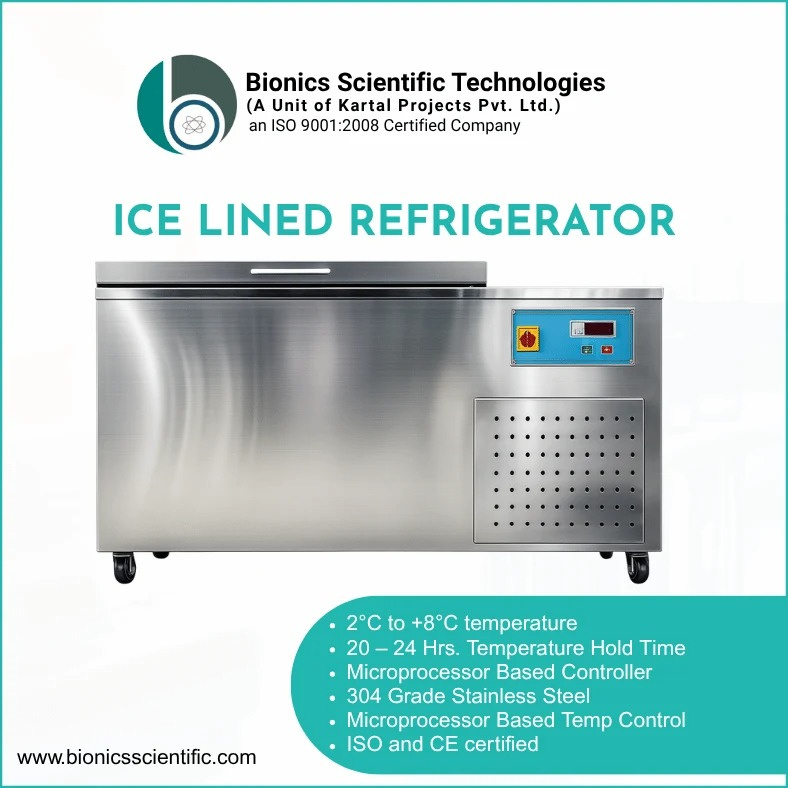 ILR 64L to 235L Bionics Scientific ice lined refrigerator for vaccine and blood storage
