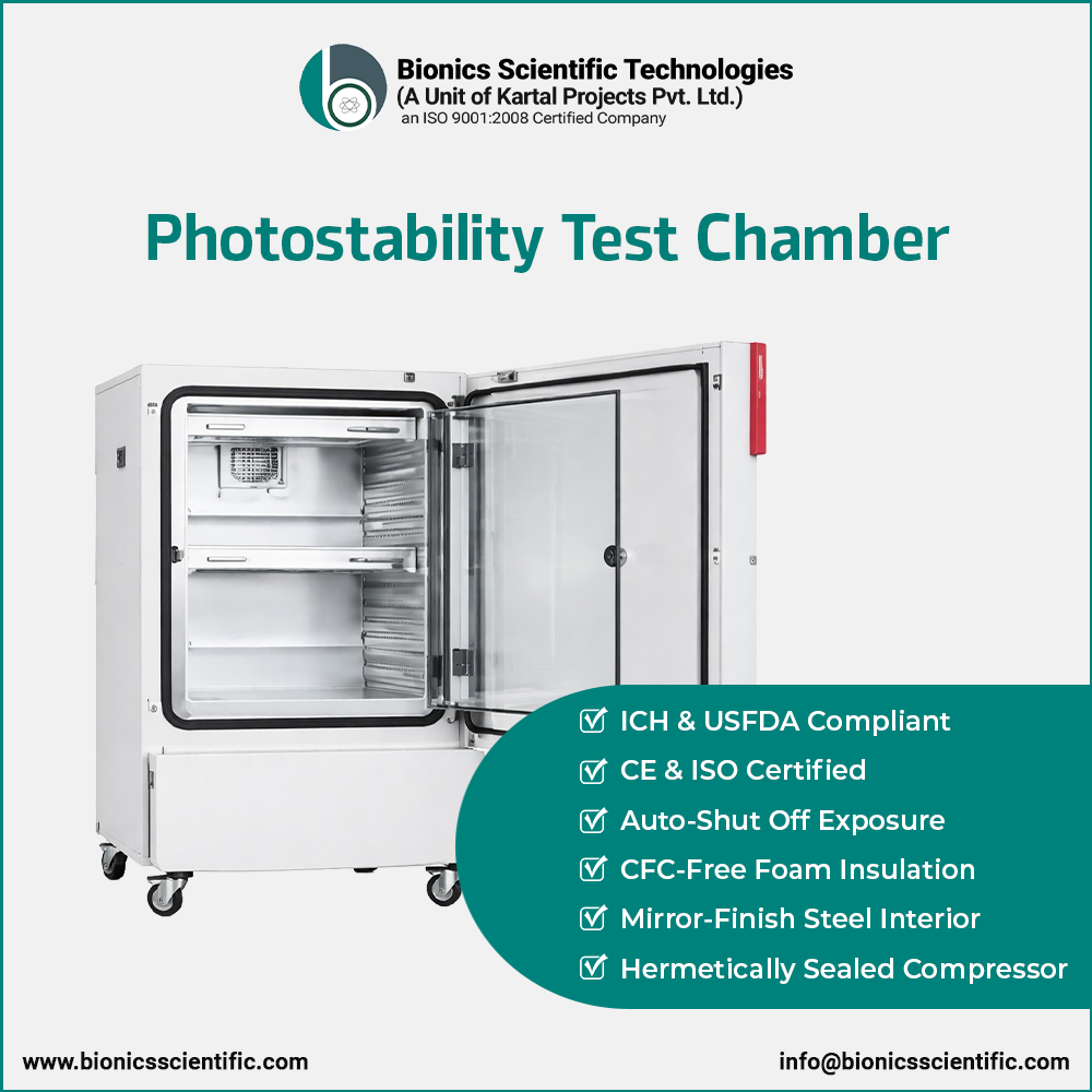 Photostability Test Chamber Manufacturer in India Photostability Test Chamber Manufacturer in India