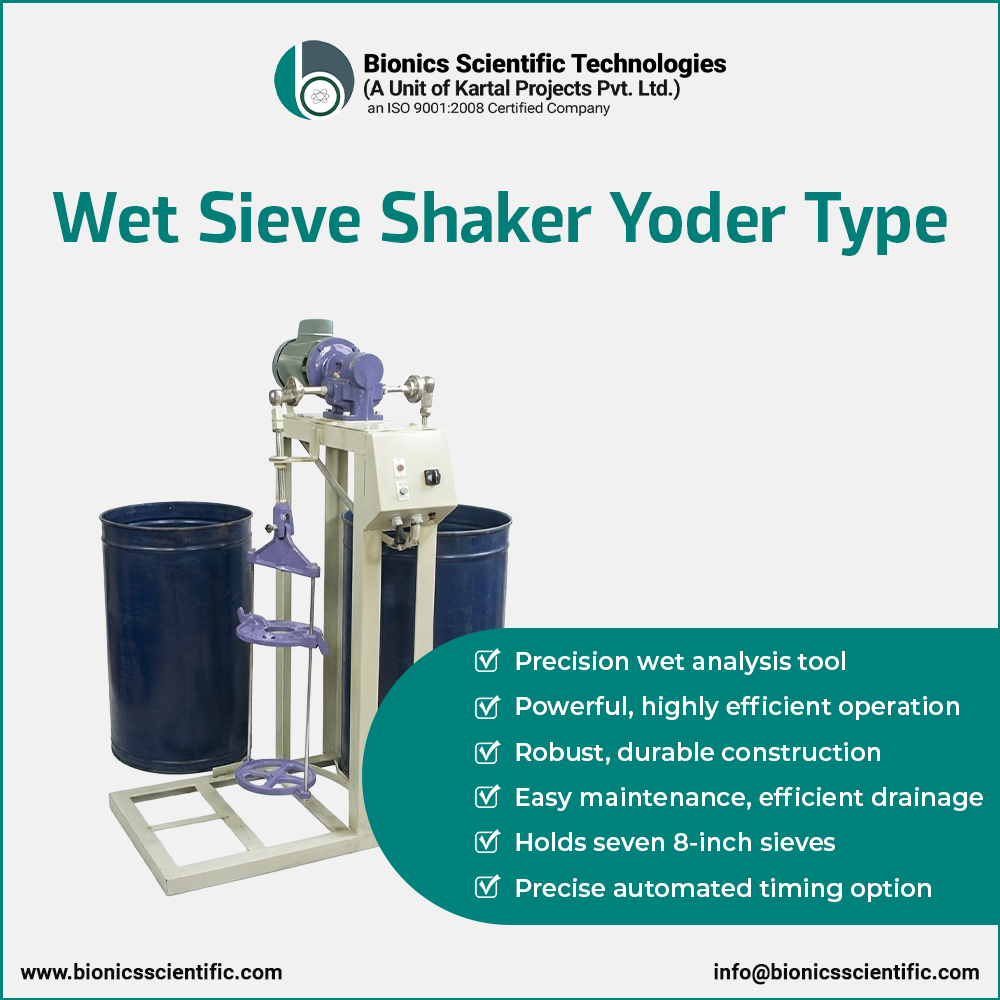 Yoder Type Wet Sieve Shaker Yoder Type Wet Sieve Shaker
