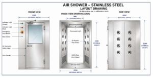 air shower for cleanroom