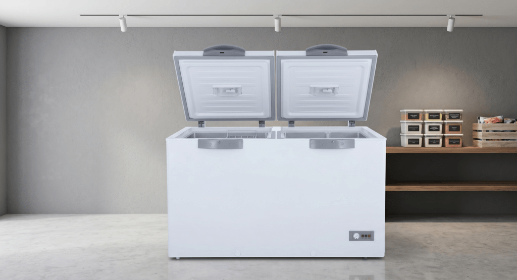 commercial deep freezer for laboratory storage
